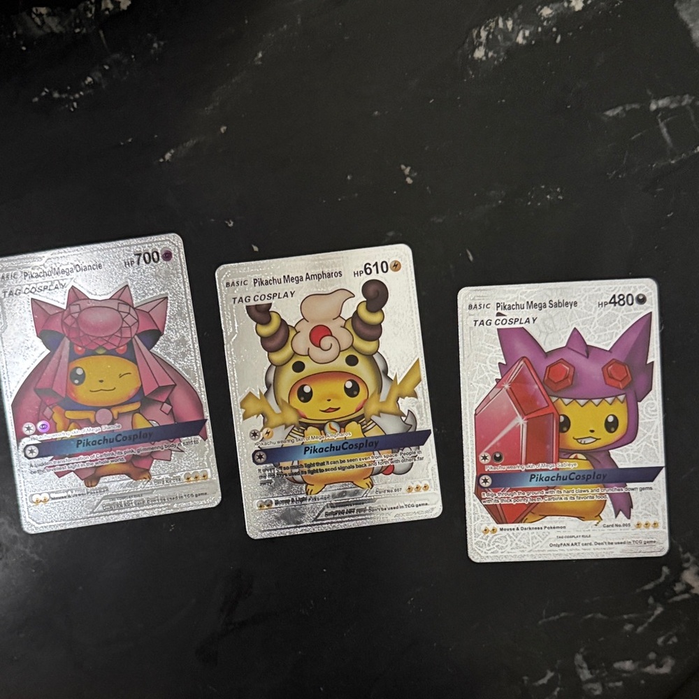 Pikachu Cosplay Trading Cards Set